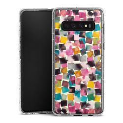 Silicone Glitter Case silver glitter