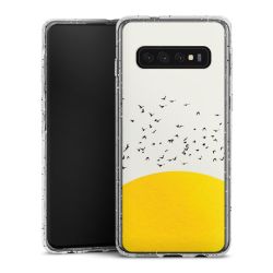 Silicone Glitter Case silver glitter