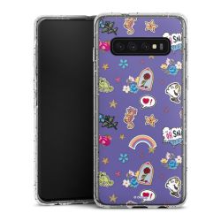 Silicone Glitter Case silver glitter