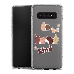 Silicone Glitter Case silver glitter