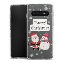 Silicone Glitter Case silver glitter