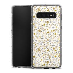 Silicone Glitter Case silver glitter