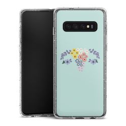 Silicone Glitter Case silver glitter