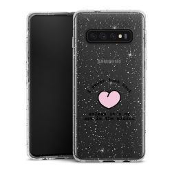 Silicone Glitter Case silver glitter