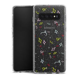 Silicone Glitter Case silver glitter