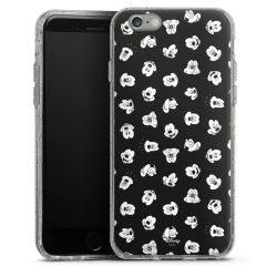 Silicone Glitter Case silver glitter