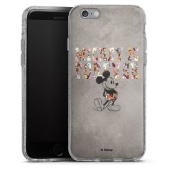 Silicone Glitter Case silver glitter