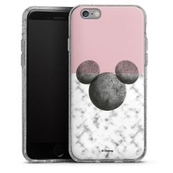 Silicone Glitter Case silver glitter