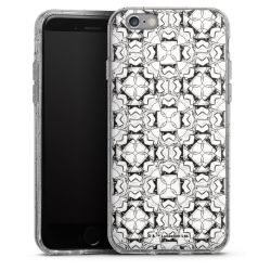 Silicone Glitter Case silver glitter