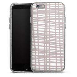 Silicone Glitter Case silver glitter