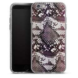 Silicone Glitter Case silver glitter