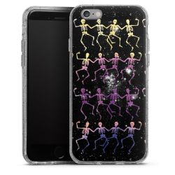 Silicone Glitter Case silver glitter