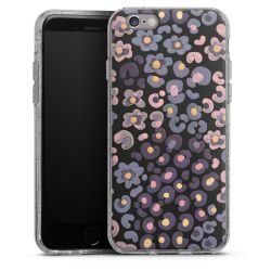 Silicone Glitter Case silver glitter