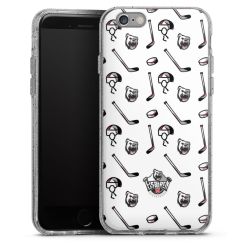 Silicone Glitter Case silver glitter