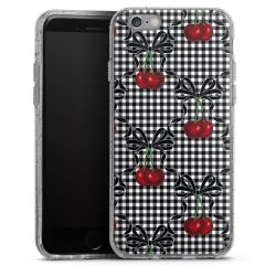 Silicone Glitter Case silver glitter