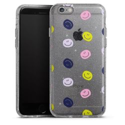 Silicone Glitter Case silver glitter