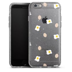 Silicone Glitter Case silver glitter