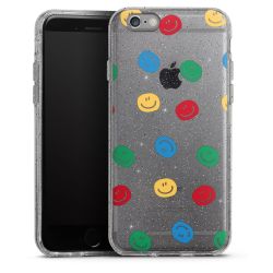 Silicone Glitter Case silver glitter