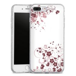 Silicone Glitter Case silver glitter