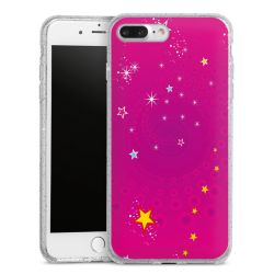 Silicone Glitter Case silver glitter