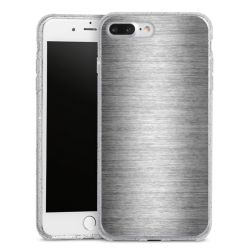 Silicone Glitter Case silver glitter