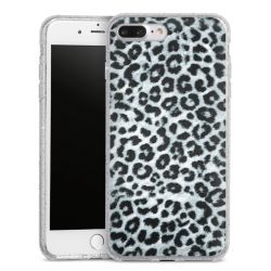 Silicone Glitter Case silver glitter