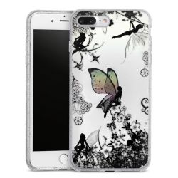 Silicone Glitter Case silver glitter