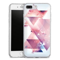 Silicone Glitter Case silver glitter