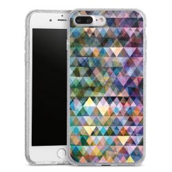 Silicone Glitter Case silver glitter