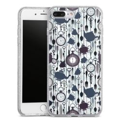 Silicone Glitter Case silver glitter