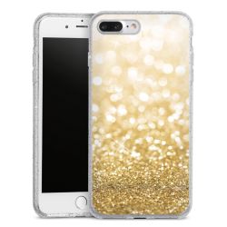 Silicone Glitter Case silver glitter