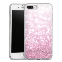 Silicone Glitter Case silver glitter