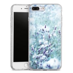 Silicone Glitter Case silver glitter