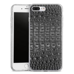 Silicone Glitter Case silver glitter