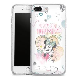 Silicone Glitter Case silver glitter