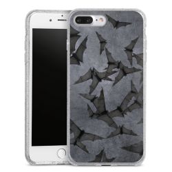 Silicone Glitter Case silver glitter