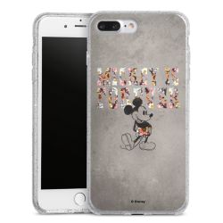 Silicone Glitter Case silver glitter