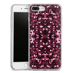 Silicone Glitter Case silver glitter