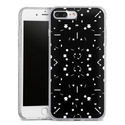 Silicone Glitter Case silver glitter