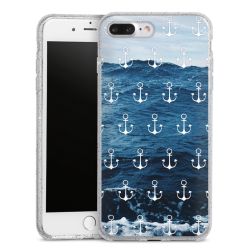 Silicone Glitter Case silver glitter