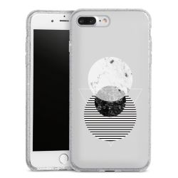 Silicone Glitter Case silver glitter