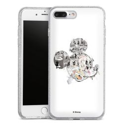 Silicone Glitter Case silver glitter