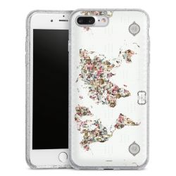 Silicone Glitter Case silver glitter