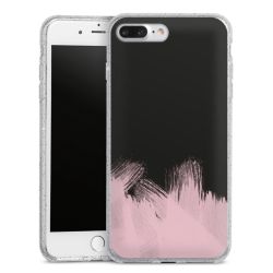 Silicone Glitter Case silver glitter