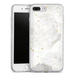 Silicone Glitter Case silver glitter