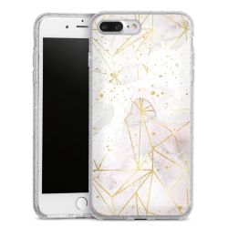 Silicone Glitter Case silver glitter