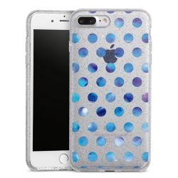 Silicone Glitter Case silver glitter