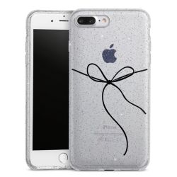 Silicone Glitter Case silver glitter