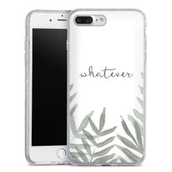 Silicone Glitter Case silver glitter