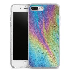 Silicone Glitter Case silver glitter